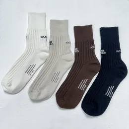 Green Beige Brown Socks Men Women Fashion Stockings Nice Quality