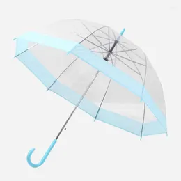 Umbrellas Q1QC Transparent Umbrella For Creative Rain Women Girls Ladies Novelty Items Long Handle Rainproof Unbrellas