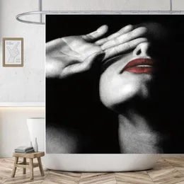 Boxes Get Naked Sexy Woman White Shower Curtain Waterproof High Quality Polyester Fabric Beach Washable Original Cortinas Home Decor