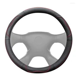 Рулевое колесо покрывает автомобильную крышку универсальной защитной подлинной кожи, подходящей для круглых колес 14 1/2