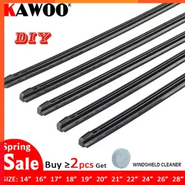 Upgrade New KAWOO Car Vehicle Insert Rubber Strip Wiper Blade (refill) 8mm Soft 14" 16" 17" 18" 19" 20" 21" 22" 24" 26" 28" 1pcs Accessories