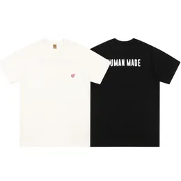 Men's T-Shirts Human Made Pocket Embroidery Red Heart Tag T Shirt Men Women Summer Oversize T-Shirt 230703