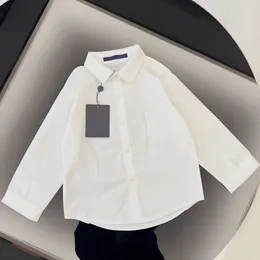 camicia per bambini ragazzi ragazze ragazze a maniche lunghe lettere stampata classica modello di marchio marchio p1f5#