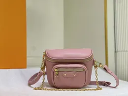 2023SS Designer de luxo Coleção Gradien Bolsa transversal de couro de alta qualidade Bolsa de mão MINI BUMBAG Bolsa de ombro fashion M82208