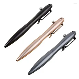 Practical Solid Aluminum Alloy Gel Ink Pen Retro Bolt Action Writing Tool Supply W3JD