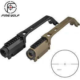 Fire Wolf 3.5x20 Cross Hunting Base Handle G36 Rifle Scope Metal Sight Weaver Rail Mount Visão Externa