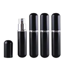 5ml Yüksek Kaliteli Makyaj Araçları Küçük Siyah Alüminyum Cam Parfüm Sprey Şişesi 5cc Taşınabilir Kozmetik Atomizer F20172667 RKPBU