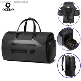Duffel Bags Duffel Bags OZUKO Travel Multifunction Men Suit Storage Large Capacity Luggage Handbag Male Waterproof Shoes Pocket Z230704