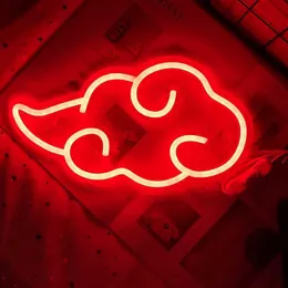 Luci Segno personalizzato Nube LED Wall Art Decor Casa Camera da letto Sala da gioco Decorazione per feste Regalo creativo Luce notturna al neon HKD230704