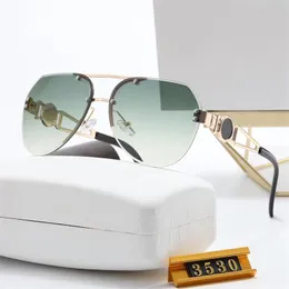 Modedesigner-Sonnenbrille, luxuriöse, trendige Marken-Sonnenbrille für Herren und Damen, lässig, goldene Buchstaben, Tiere, Vollformat-Brille