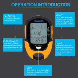 Accessori Sunroad FR500 FR510 Ricevitore GPS Ricevitore portatile portatile altimetro Digital Barometro Localizzatore