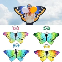 스카프 패션 파티 놀리 요정 파티 호의 나비 날개 숄 숄 의상 액세서리 어린이 망토 스카프