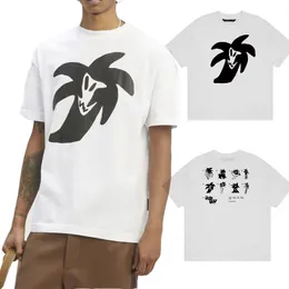 Klassisches T-Shirt für Herren von Palmity United, weiß, reguläre Passform, kurze Ärmel, Herren-T-Shirt aus Bio-Baumwolle mit Übergröße, Mr. Banana Palm. Top-Qualität T-Shirts Angelses T-Shirt