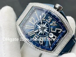 Abs Vanguard Yachting V45 Diamond Luxury Mens Watch Swiss 2824自動機械デザイナー腕時計