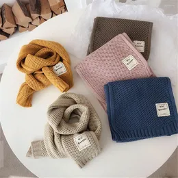 Halsdukar Utomhus Barn Baby Mjuk Höst Vinter Varm Halsvärmare Barn Scarf Bomull