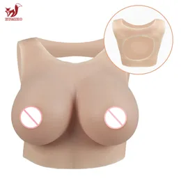 Forma del seno Forme del seno in silicone realistico Kumiho Girocollo Hollow Drag Queen Tette finte Transgender Cosplay Forme del seno in silicone finto 230703