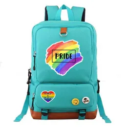 New LGBT Peripheral Trendsetter Mens Womens Backpack bag Large capacity travel bag Leisure Schoolbag pride 230522