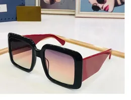 2023 donna uomo occhiali da sole di alta qualità nero rosso larghezza plank full frame rosa viola gradiente colore occhiali quadrati disponibili con scatola