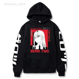 Felpe con cappuccio da uomo New Anime Darling In The Franxx Uomo Donna Felpe con cappuccio unisex Zero Two Felpa con cappuccio Autunno Inverno Pullover HKD230704