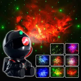 Galaxy Astronaut Star Kids Lampka nocna Projektor światła do sypialni Pokój zabaw dla dorosłych HKD230704