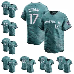 2023 ASG Jersey Mike Trout Aaron Juiz Shohei Ohtani Adley Rutschman Vladimir Guerrero Ramirez Aarez Luis Robert Jr.