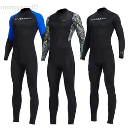 Wetsuits Drysuits Duikhuid Volwassen Jeugd Dunne wetsuit Rash Guard- Full Body UV-bescherming UPF50+ Duiken Snorkelen Surfen Spearfishing Suits HKD230704