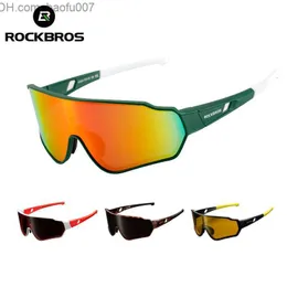 Solglasögon Solglasögon ROCKBROS Män Dam Cykelglasögon Polarized Cykel Närsynthet Ram Utomhussport MTB Cykel 5 Färger Glasögon Z230705