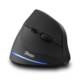 Bezprzewodowa mysz pionowa 2.4G, ładowalna, bezprzewodowa mysz do gier