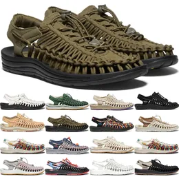 OG 2023 Footwear Designer Sandals Slippers Slide Outdoor Shoes Keens Uneek Canvas Newport H2 Meaning Shoes Mens اثنين من الحبال وحجمها 36-45