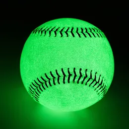 Diğer spor ürünleri 9 inç noctilucent beyzbol parıltısı karanlıkta resmi boyutta aydınlık top hediyeleri 230704 vuruşu için gece atışları için