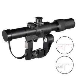 Dragunov Svd 3-9x26 Scope Tactical Rifle Scope Red Illuminated Optical Sight Ak Airsoft Spotting Scope for Rifle Hunting