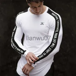 T-shirts pour hommes Hommes Running Sport Chemises Gym Fitness Muscle Confortable T-shirt à manches longues Homme Jogging Formation Tee Tops Sportswear Vêtements J230705