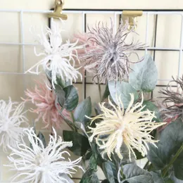 Fiori decorativi Fiore di giacinto di seta che si affolla Riccio di mare Ramo lungo Plastica finta per la decorazione di nozze