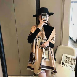 Top Original Bur Home Winter scarves online shop 2023 Autumn and New Scarf Women's Imitation Cashmere Plus Super Soft Plaid Versatile Shawl AMWH