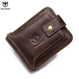BULLCAPTAIN marque hommes portefeuille en cuir véritable sac à main mâle Rfid portefeuille multifonction sac de rangement porte-monnaie porte-cartes sacs