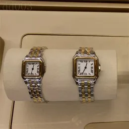 Relógio de designer feminino tamanho pequeno relógio de luxo para homens com mostrador quadrado moda orologi quartzo à prova d'água lindos relógios gelados pulseira de aço inoxidável SB002 C23