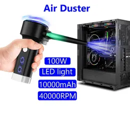 Dammsugare Handhållen Air Duster För datortangentbord Tryckluftburkar USB Elektrisk sladdlös PC Bilrenare Trådlös luftfläkt