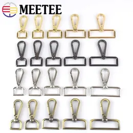 가방 10pcs 1650mm Meetee Metal Buckles 핸드백 랍스터 랍스터 스위블 트리거 클립 스냅 후크 DIY 가죽 공예 가방 액세서리