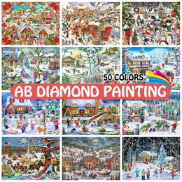 Zasłony Ab ćwiczenia nowa kolekcja malarstwa diamentów zimowy krajobraz 5D Diod Diamond Hafdar