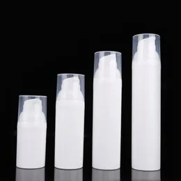 30ml 50ml 75ml 100ml Travel PP biały airless butelka z pompką do balsamu z plastikowa pompka wielokrotnego napełniania butelka bezpowietrzna F2959 Dxfbm