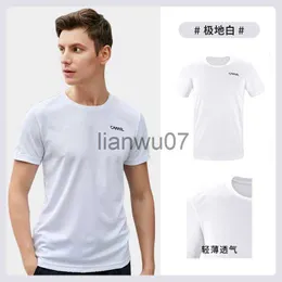 T-shirt da uomo Goldencamel Maglietta da uomo 2022 Maglietta Quickdry estiva Uomo Sport Camicie da corsa a maniche corte Fitness Top Abbigliamento tattico J230705