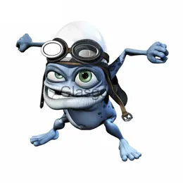 Bildekaler F506# Bildekaler Motorcykeldekaler Funny Crazy Frog Tecknad dekorativa tillbehör till lock Repor Vattentät PVC x0705