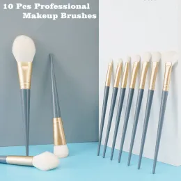 10 st Makeup Brush Set Makeup Concealer Brush Blush Loose Powder Brush Eye Shadow Highlighter Foundation Brush Beauty Tools