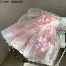 Tjejklänningar Tjejklänningar Prinsessklänning för tjejer Kvällskläder Barn Ceremoniell Robe Fille 1-9T Kostym Fluffig Puff Tutu Vestido Balklänning för småbarn Z230705