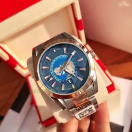 Erkek Lüks Designer Watch Otomatik Hareket Mekanik İzleme Çok Zamanlı Dial Dial Seyahat Tutkusu İşleri Moda Lüks Hediye