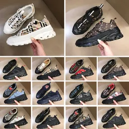 Tasarımcı Arthur Sıradan Ayakkabı Çizgili Vintage Sneakers Kadın Erkekler Ayakkabı Lüks Moda Eğitimcileri Platformu Süet Deri Sneaker Ekose Kutu