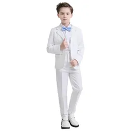 드레스 2018 New Fashion White/Balck Bair Boys Suit Kids Blazers Suit for Weddings Prom Spring Autumn Wedding Dress Boy Suits