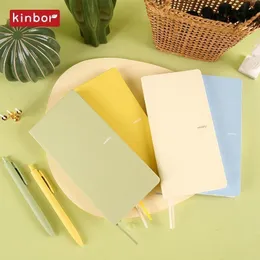 Notepads Kinbor Plan Book Portable Grid Notebook Simple Hard Surface Record Handbook Efficiency Creative Schedule Journal 230704