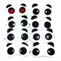 Karikatür Panda Göz Maskesi Partisi Peluş Uyku Göz Maskesi Açık Seyahat Taşınabilir 10 Renk