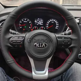 Coprivolante Volante per auto personalizzato Copri treccia 100 Fit For Kia Sorento 2015 2016 2017 2018 Sedona 20152019 Accessori per interni auto x0705